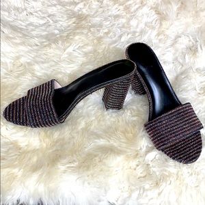 House of Harlow multi color heeled sandals size7.5